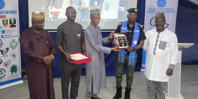 IGP HONOURED AS FELLOW SOCIETY FOR PEACE STUDIES AND PRACTICE